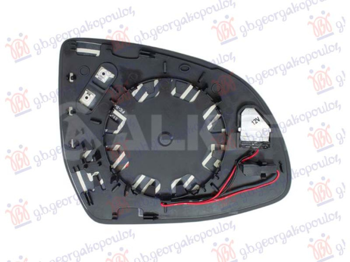 Xham për pasqyrë me ngrohje (me këndi i vdekur) (xham asferik)