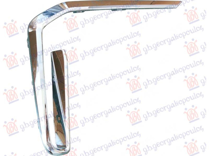 Shirit në grilën e parakolpit të përparmë krom (M-SPORT)