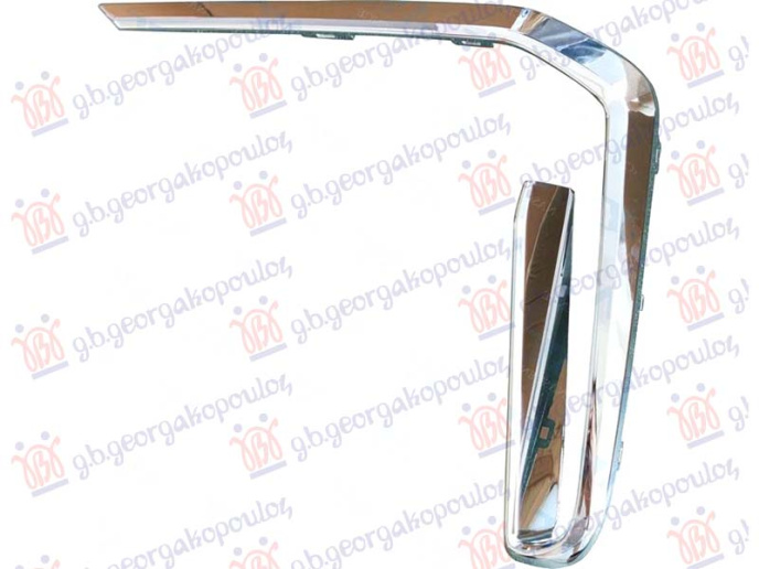 Shirit në grilën e parakolpit të përparmë krom (M-SPORT)