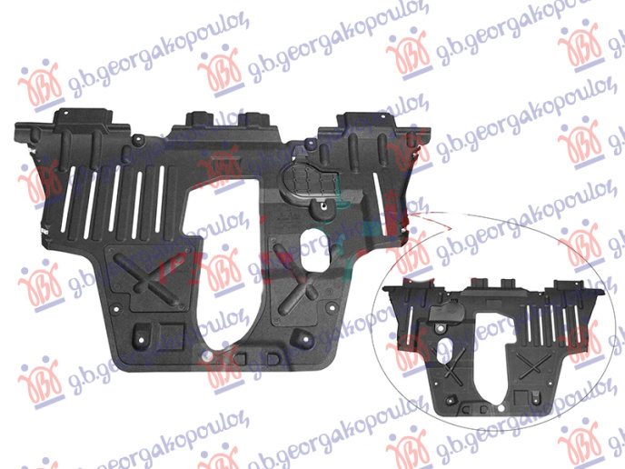 Mbrojtje/kapak nën motor (qendrore)