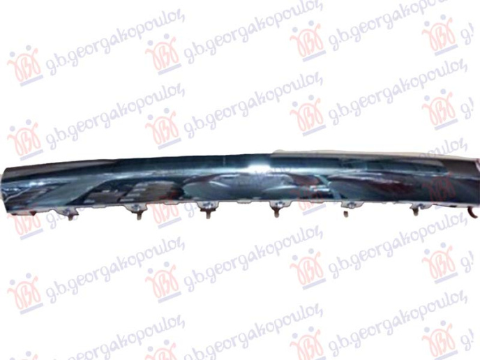 Shirit qendror në grilën në parakolpin e përparmë krom