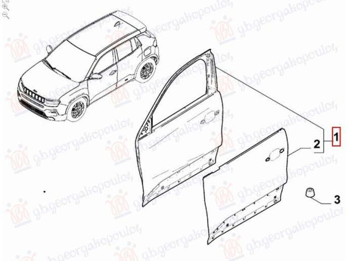 Dera e përparme (Origjinal)