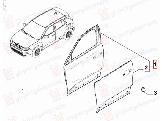 Dera e përparme (Origjinal)