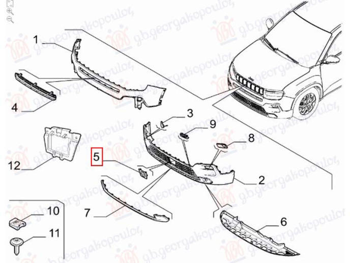 Mbulues për sensor për radar (Origjinal)