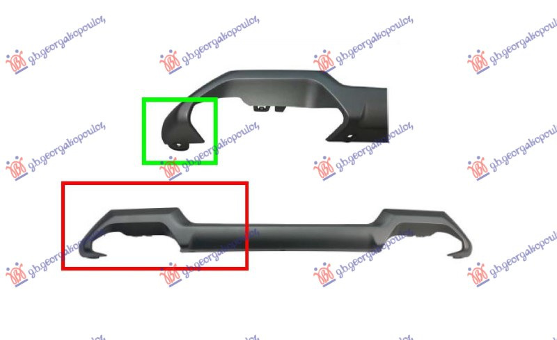 Shirit për spoiler për parakolpin e përparmë i argjendtë