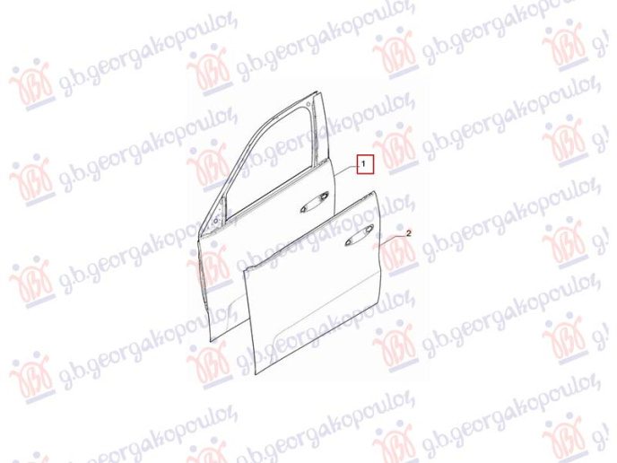 Dera e përparme (Origjinal)