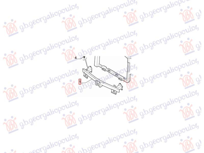 Shinë/bazë në parakolpin e përparmë (Origjinal)