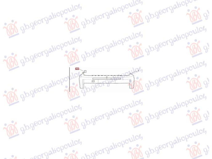 Kapak për çengel në parakolpin e përparëm