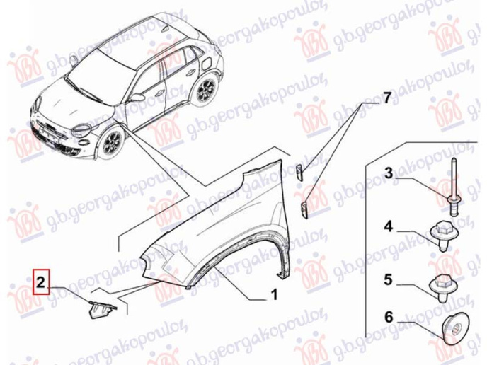 Kapës/mbajtës krahu i përparëm metal (Origjinal)