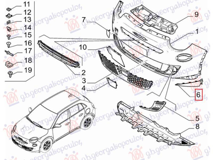 Spoiler për parakolpin e përparëm (Origjinal)