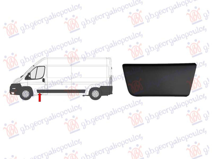 Shirit në derën e përparme me ngjyrë të zezë