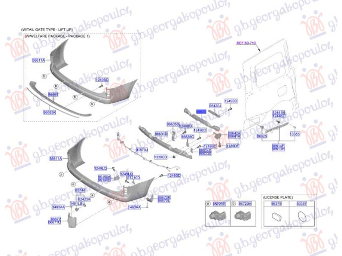 Absorbues për parakolpin e pasëm (Origjinal)