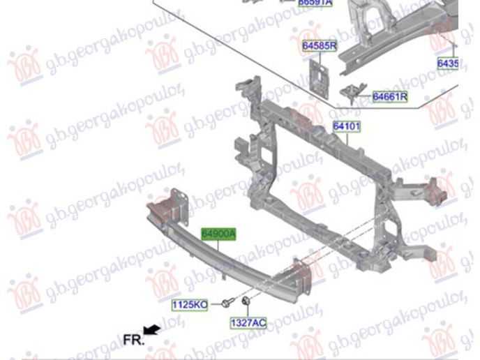 Shinë/bazë në parakolpin e përparmë (Origjinal)