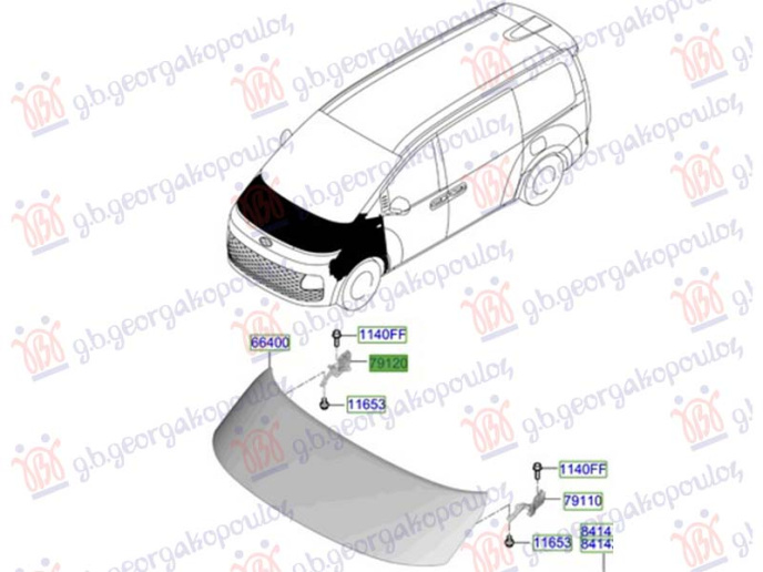 Mbajtës për kofano (Origjinal)