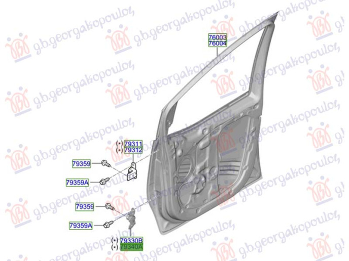 Menteshë dera e përparme e poshtme (Origjinal)