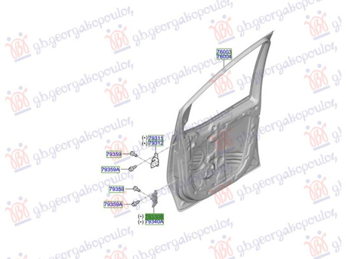 Menteshë dera e përparme e poshtme (Origjinal)