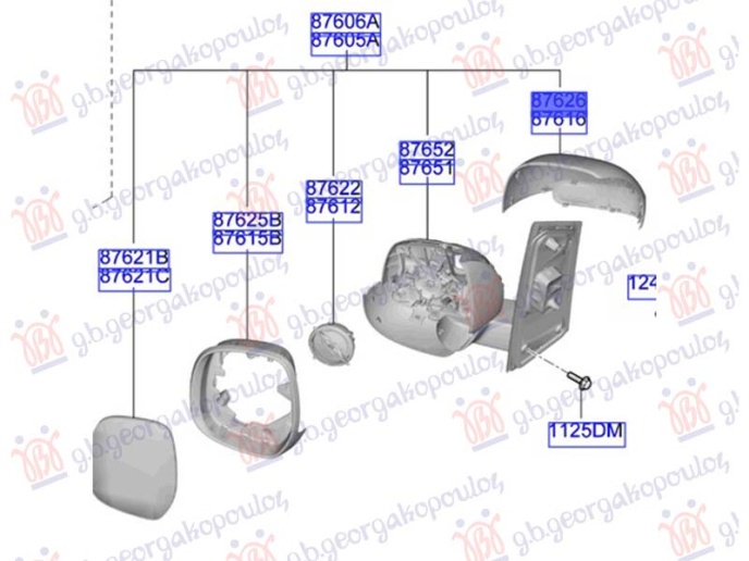 Mbulues/kapak për pasqyrë (Origjinal)