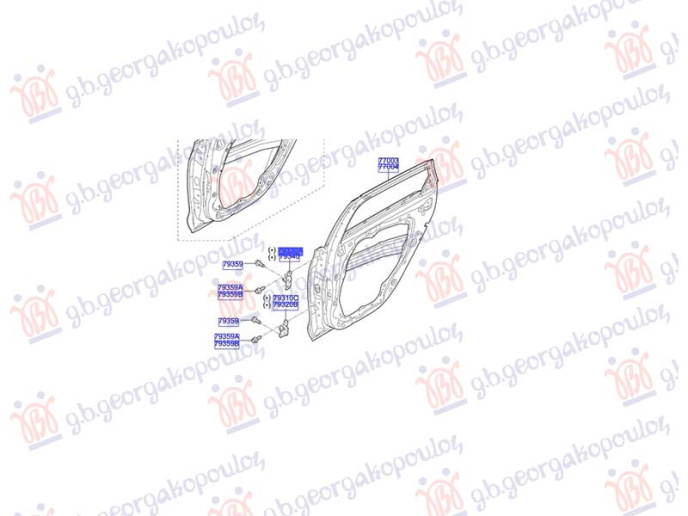Menteshë dera e pasme e sipërme (Origjinal)