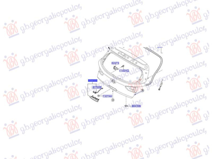 Ndërprerës për hapjen e bagazhit (Origjinal)