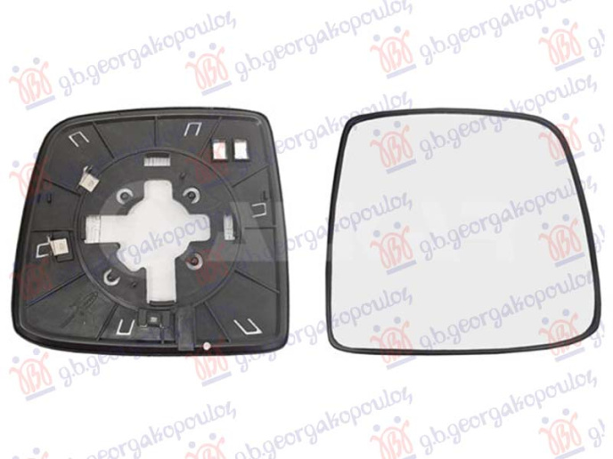 Xham për pasqyrë me ngrohje me këndi i vdekur (xham i lakuar)