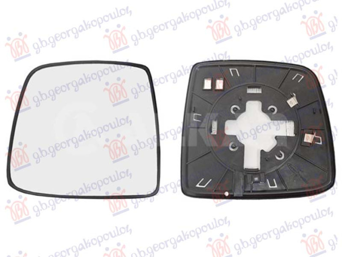 Xham për pasqyrë me ngrohje me këndi i vdekur (xham i lakuar)