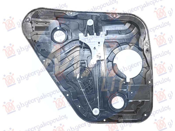 Ngritës/rregullues për dritaren e pasme elektrik (pa motor) (me panel)