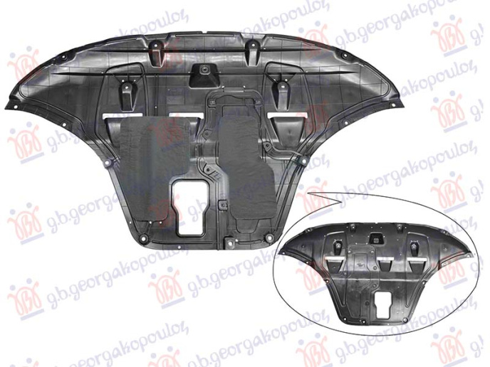 Mbrojtje/kapak nën motor (plastik)