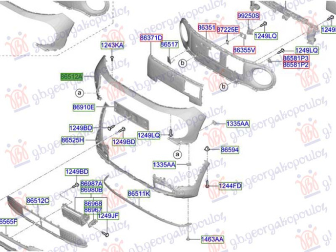 Parakolpi i përparëm i sipërm (N-LINE) (Origjinal)