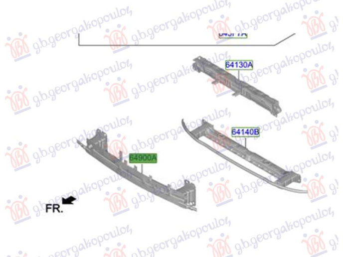 Shinë/bazë në parakolpin e përparmë (Origjinal)