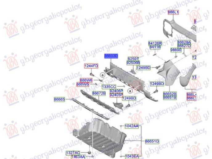 Shirit në parakolpin e pasëm (Оrgjinal)