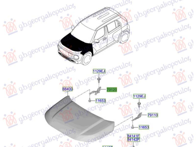 Mbajtës për kofano (Origjinal)