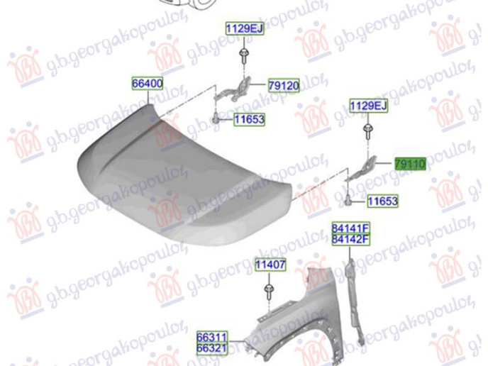 Mbajtës për kofano (Origjinal)