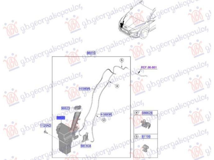 Rezervoar për lëng pastrues xhamash (Origjinal)