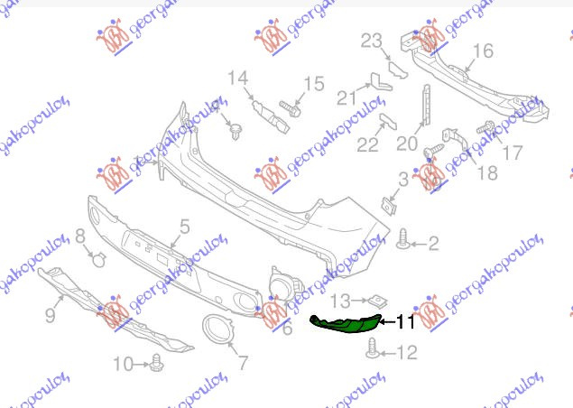 Parakolp këndor i pasëm (Оrigjinal)