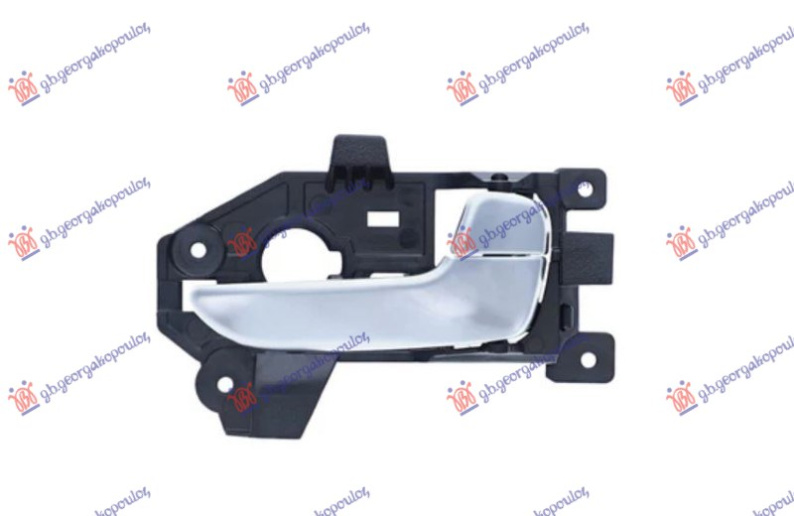 Dorezë për derën e pasme e brendshme argjendtë