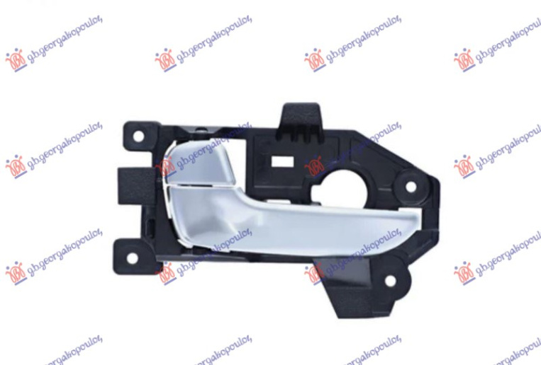 Dorezë për derën e pasme e brendshme argjendtë