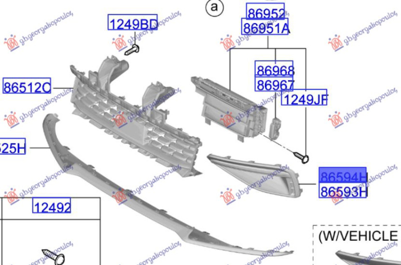 Grilë parakolpi ana e përparme (GT-LINE) (Origjinal)