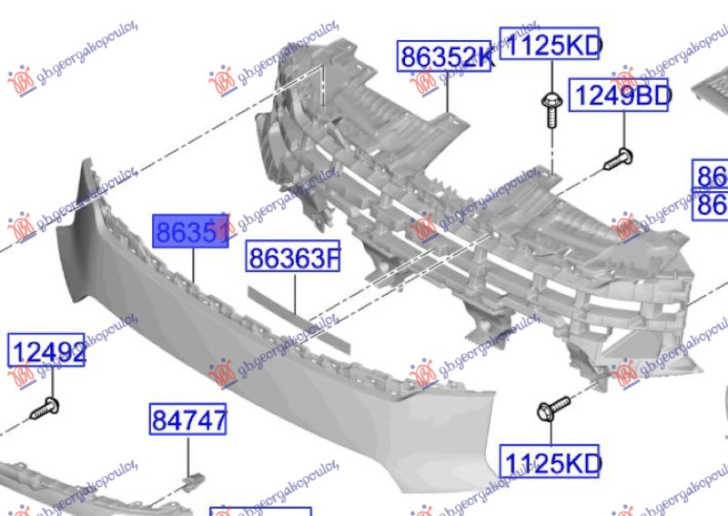 Maskë pvc/grilë (GT-LINE) (Origjinal)