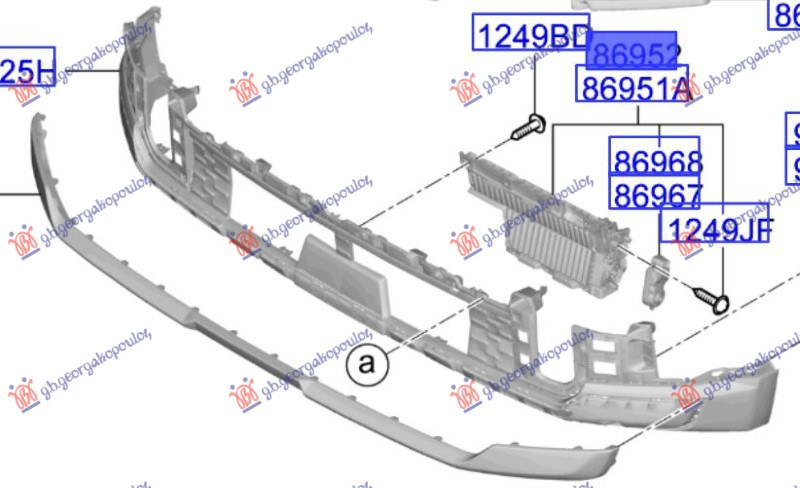Grilë parakolpi i përparëm (GT-LINE) (Origjinal)