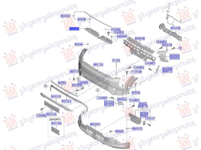 Mbulues i sipërm paneli i përparëm /i përparëm plastik (Origjinal)