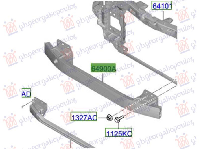 Shinë/bazë për parakolpin e pasëm (Origjinal)