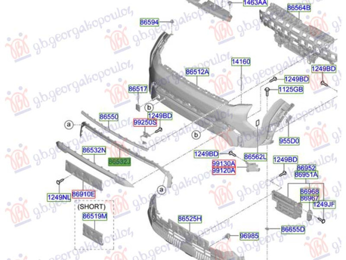 Shirit i parakolpit të përparmë poshtë (Origjinal)