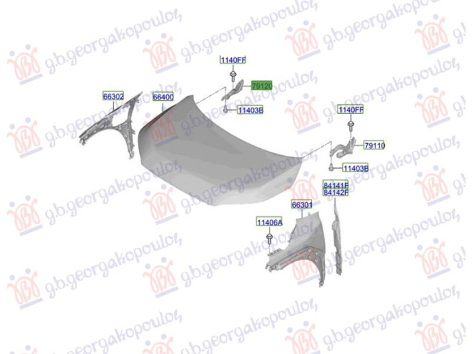 Mbajtës për kofano (Origjinal)