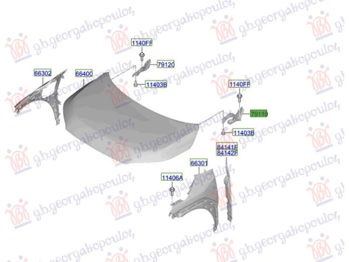 Mbajtës për kofano (Origjinal)