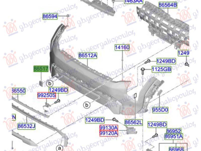 Kapak për çengel në parakolpin e përparëm