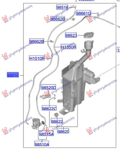 Rezervoar për lëng pastrues xhamash (Origjinal)