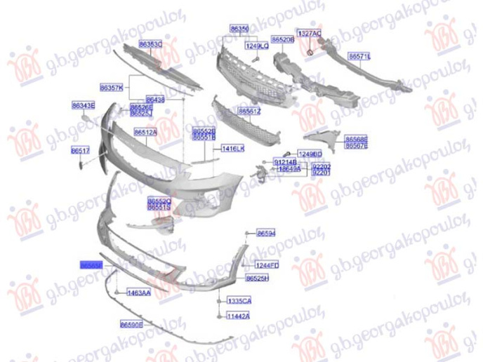 Spoiler për parakolpin e përparëm (Origjinal)