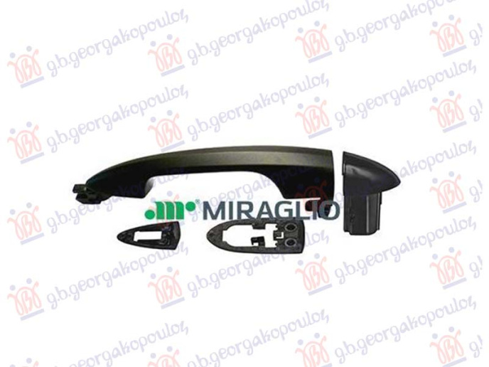 Dorezë e jashtme e derës ngjyrë e zezë