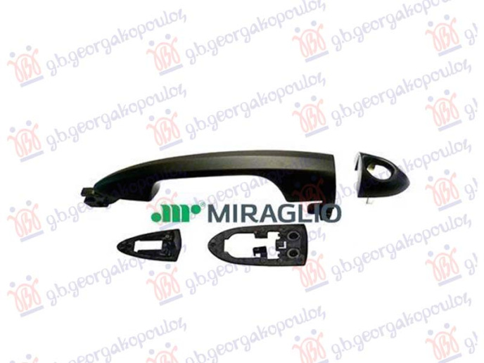 Dorezë e jashtme e derës ngjyrë e zezë