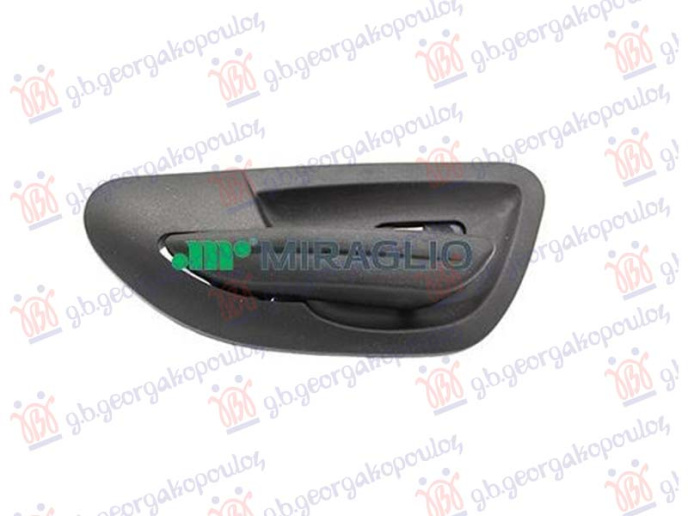 Dorezë e derës së përparme e brendshme e zezë